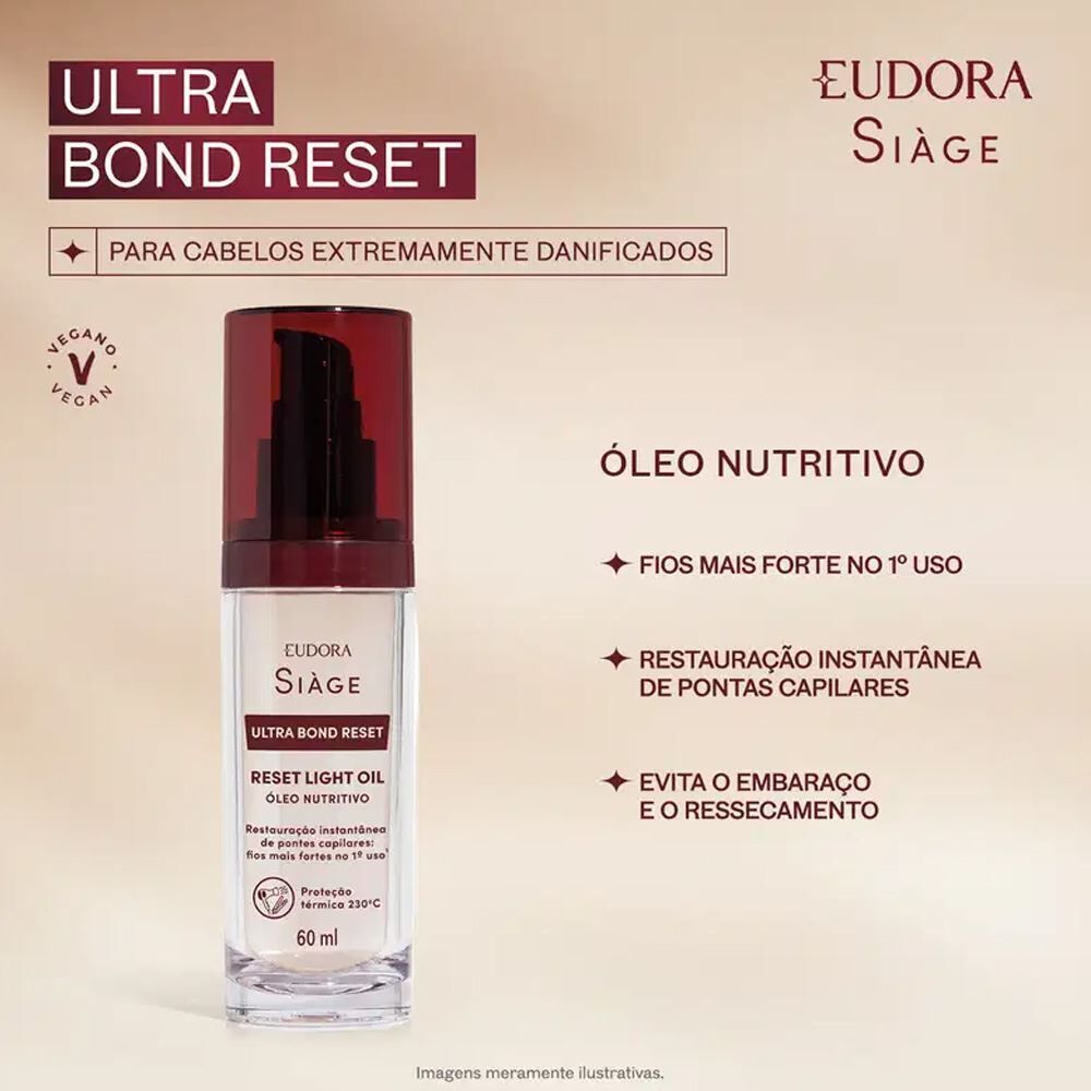 Óleo Nutritivo Ultra Bond Reset Eudora Siàge