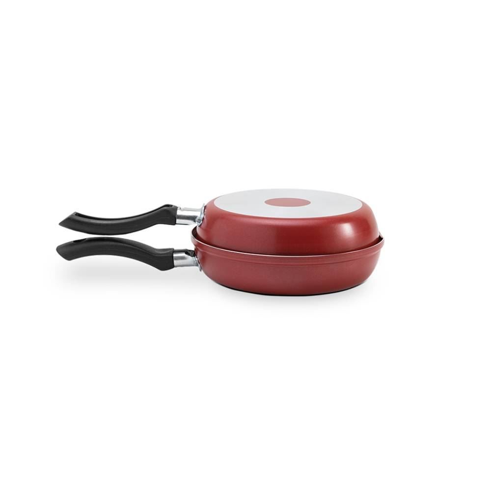 Ometeleira De Alumínio Antiaderente Ruby - Vermelho