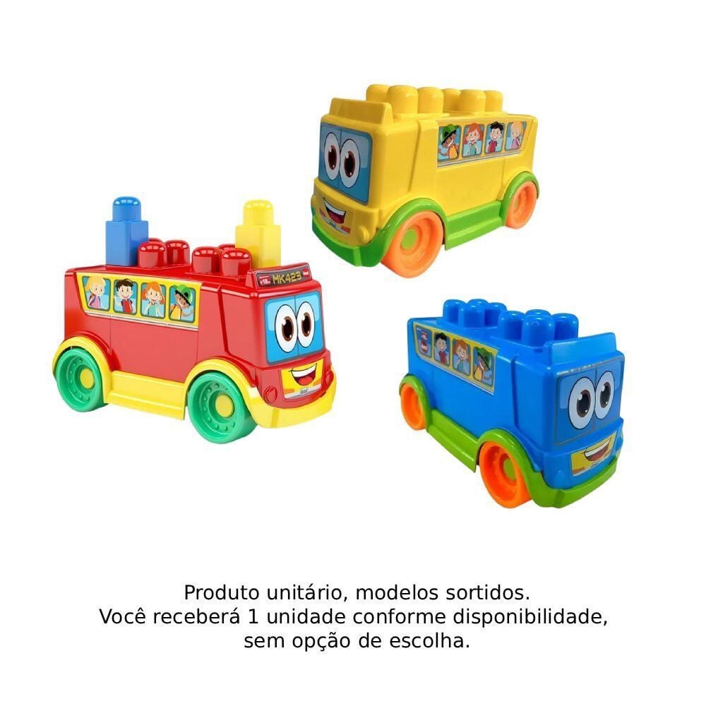 Ônibus com Blocos de Montar da Blocolândia Dismat - Sortido