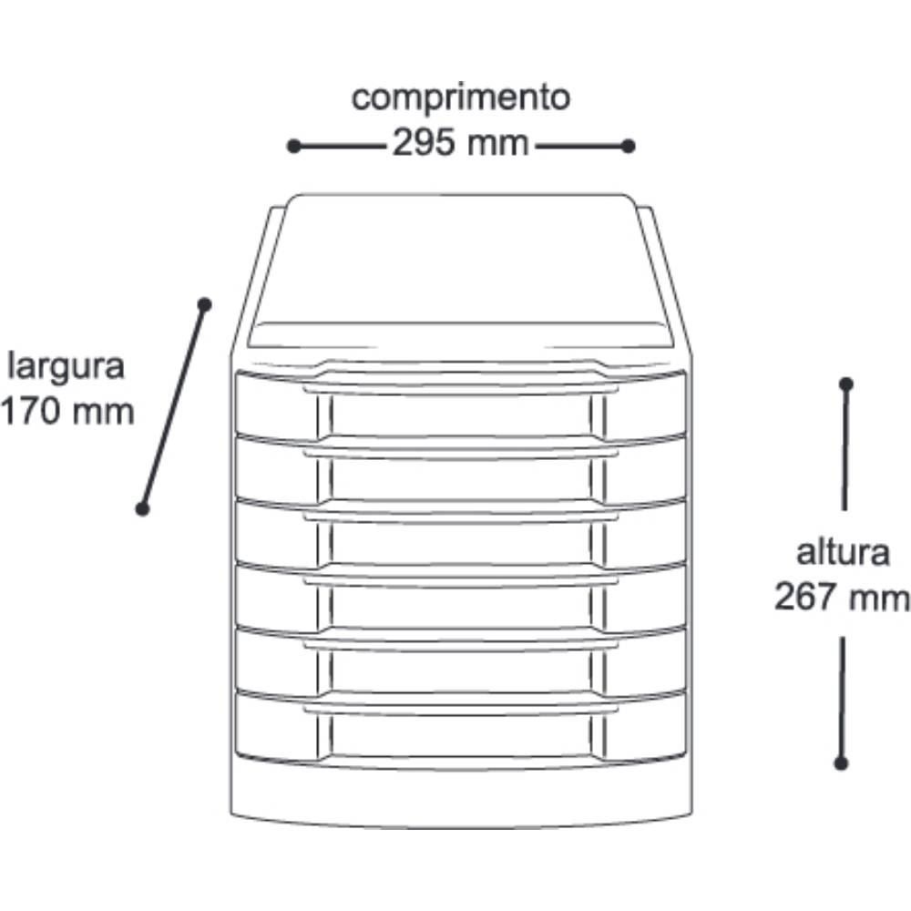 Organizador 7010 Arqplast - Preto