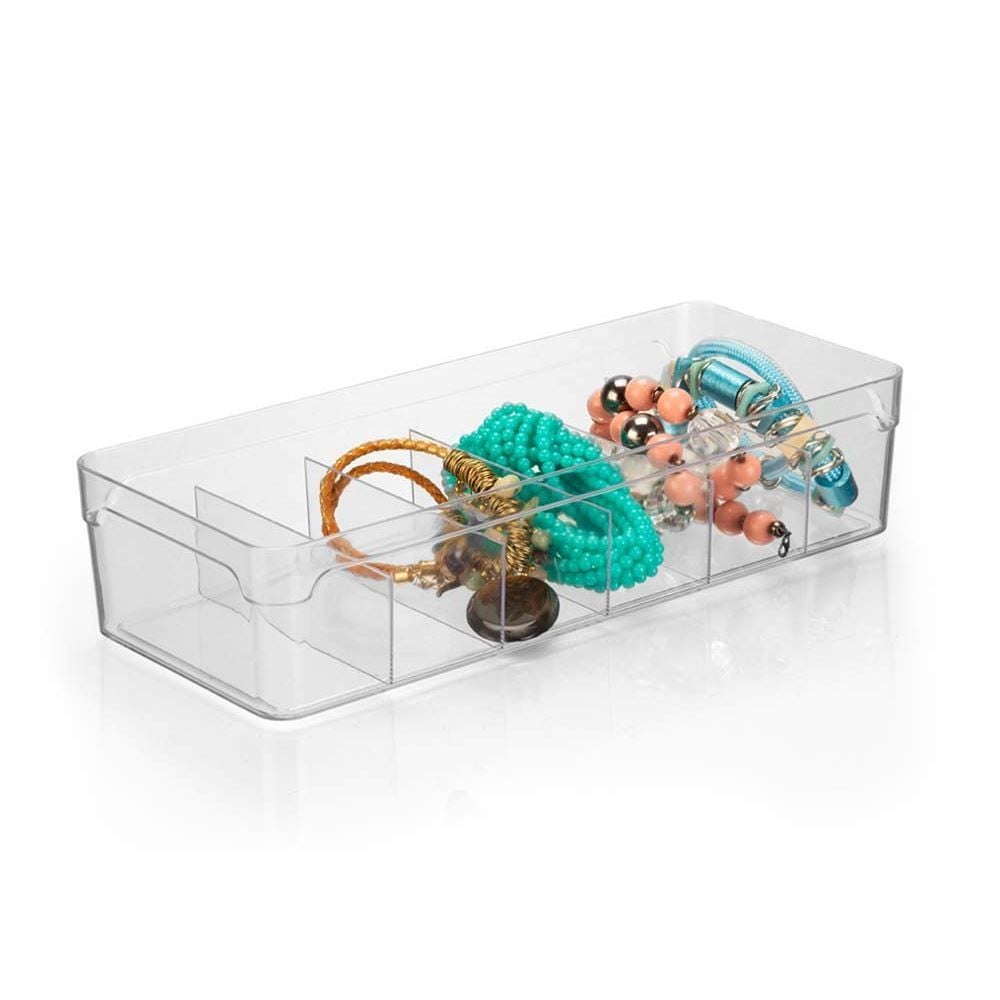 Organizador De Gavetas Colméia Cristal Arthi 2 Litros - Transparente