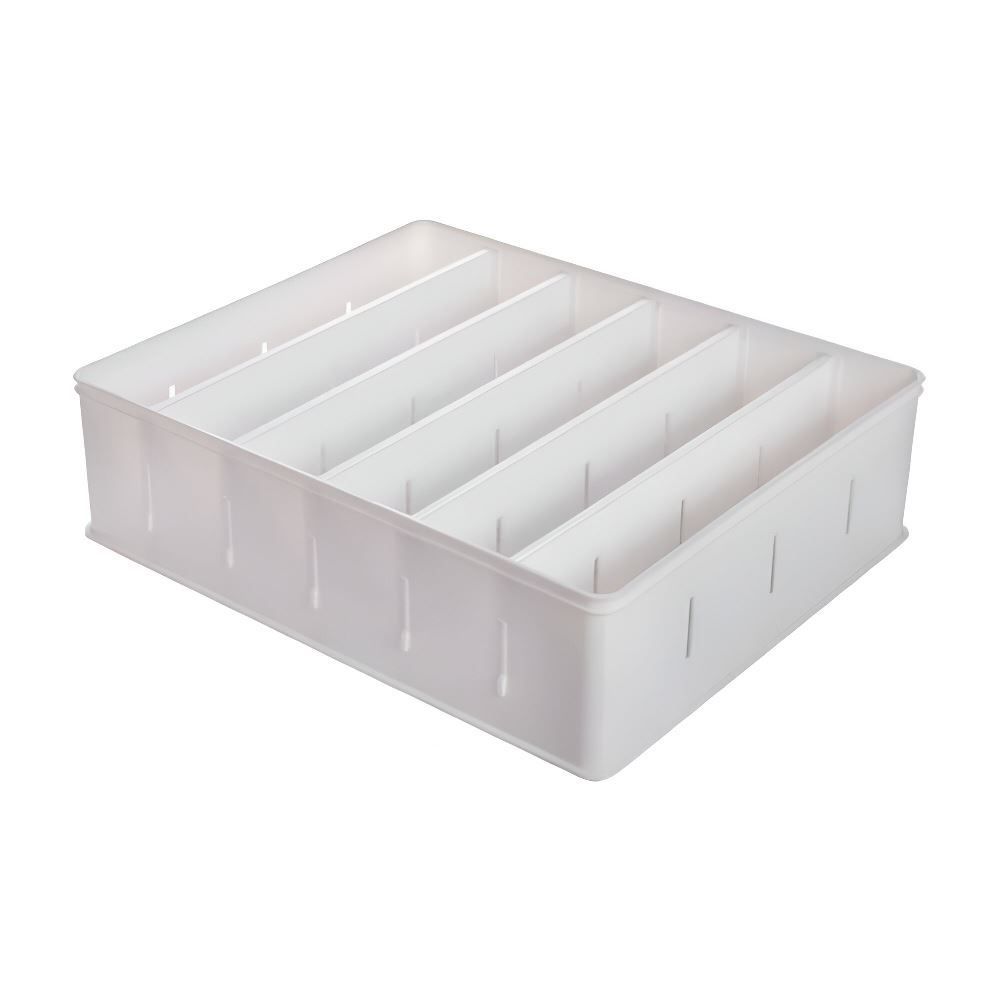 Organizador Encaixa Com 5 Divisórias Médias Plasútil - Branco
