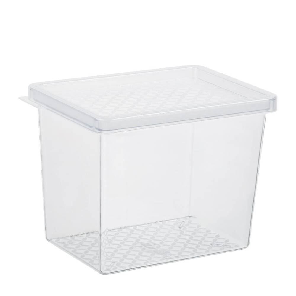 Organizador Multiuso Com Tampa Uz 1,3L - Transparente