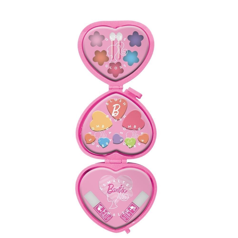 Paleta de Maquiagem Infantil Love Barbie Multikids - BR2426