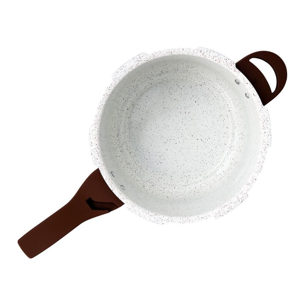 Panela Pressao Revestimento Ceramico Indução 4,2L Vanilla - VANILLA