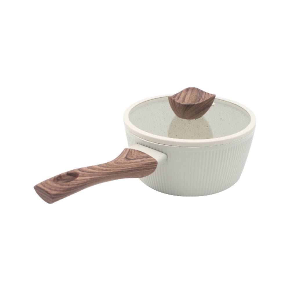 Panela com Tampa Elegance de Indução Havan Casa 18Cm - Baunilha