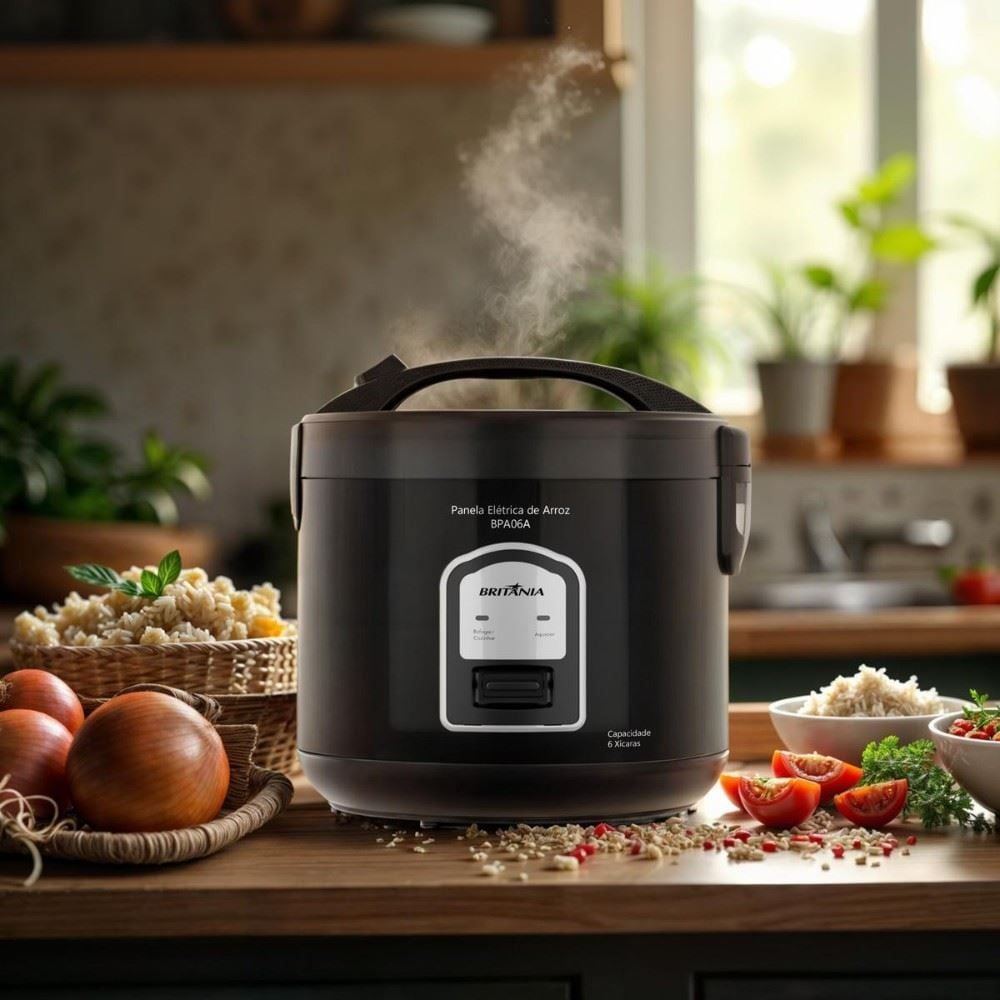 Panela de Arroz Britânia BPA06A 6 Xícaras 400W