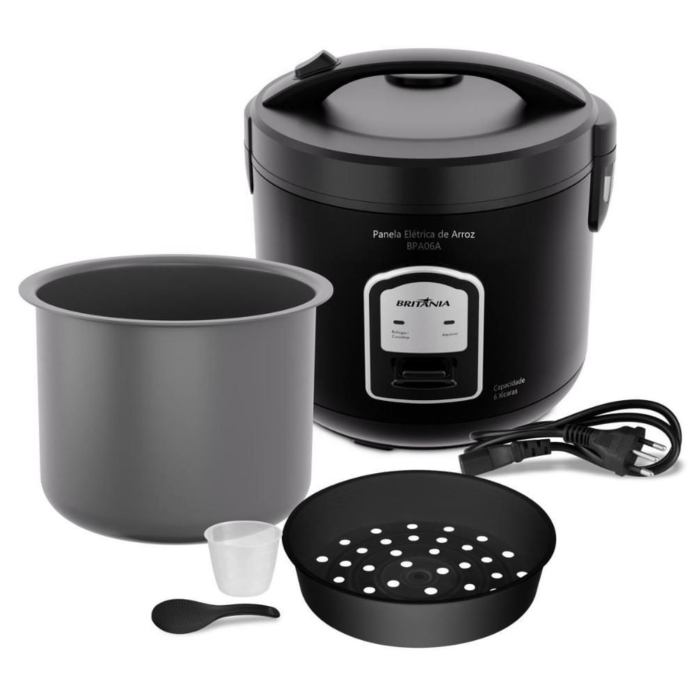 Panela de Arroz Britânia BPA06A 6 Xícaras 400W