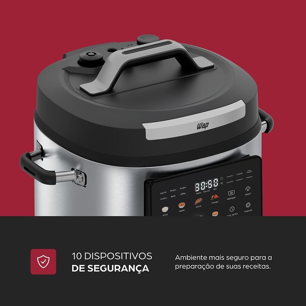 Panela de Pressão Elétrica Wap Multicooker Wppe7 6 Litros