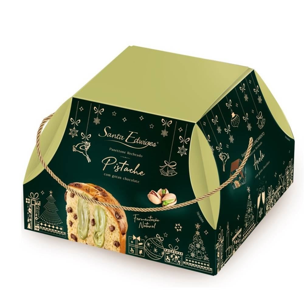Panettone Chocolate E Pistache Santa Edwiges - 800g