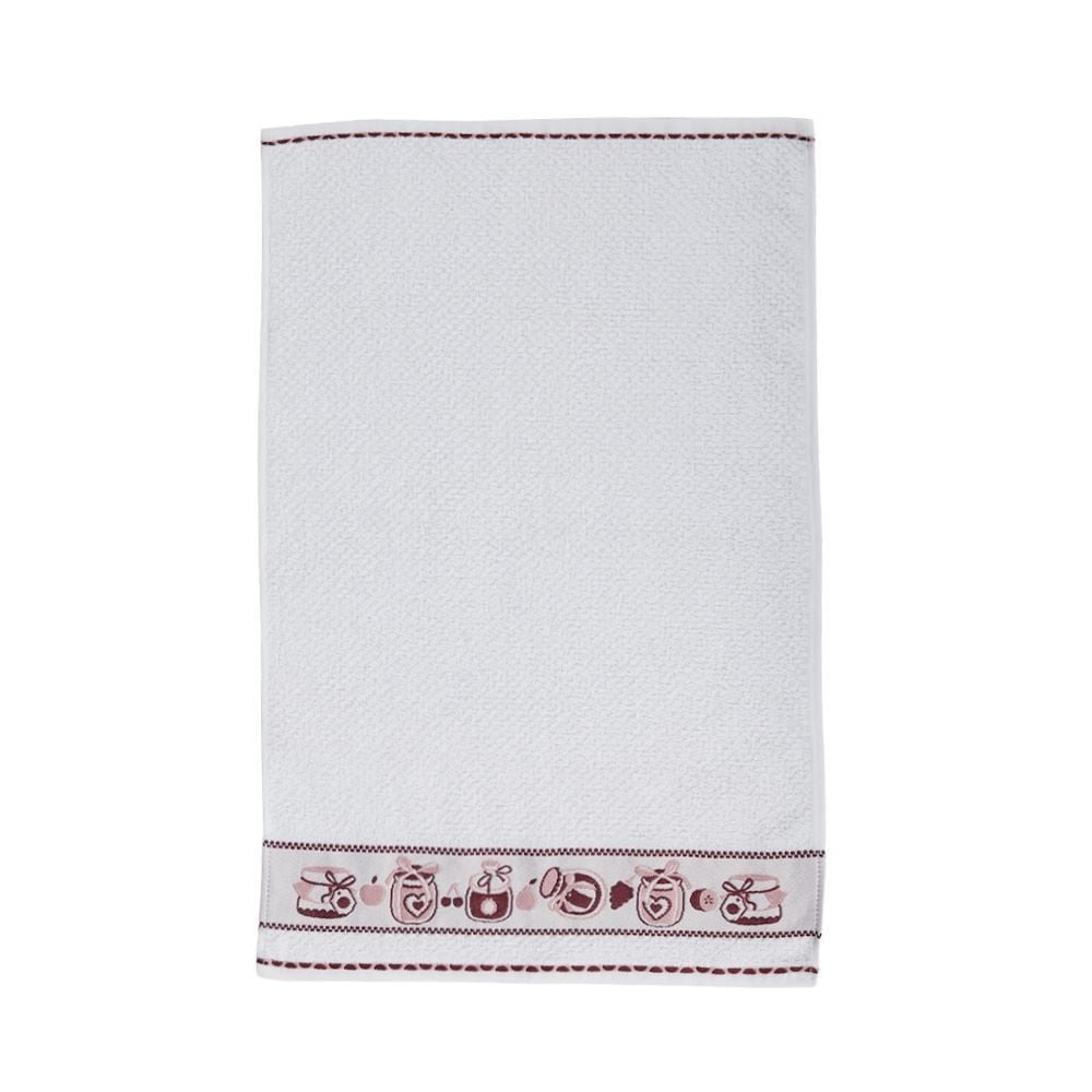 Pano de Copa Felpudo 45Cm X 65Cm Jacquard Döhler - Geleia Bordô