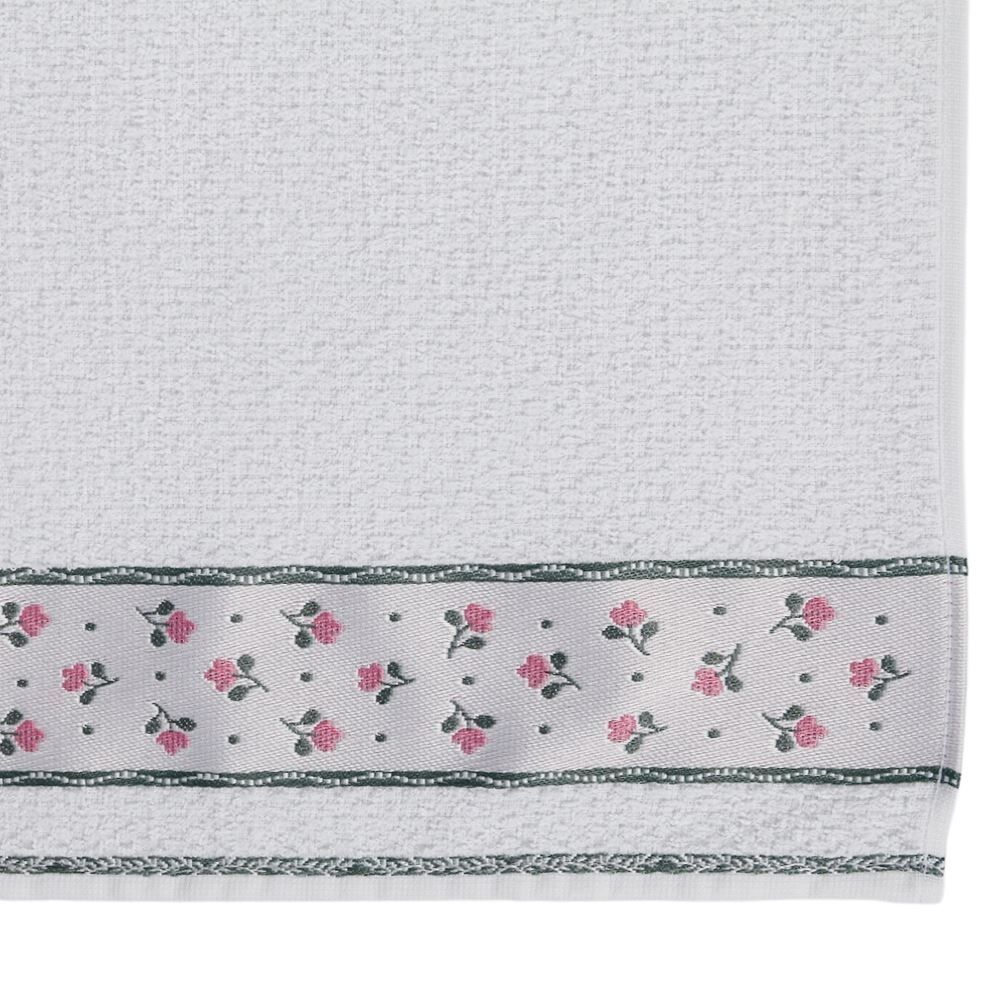 Pano de Copa Felpudo 45Cm X 65Cm Jacquard Döhler - Flores Rosa