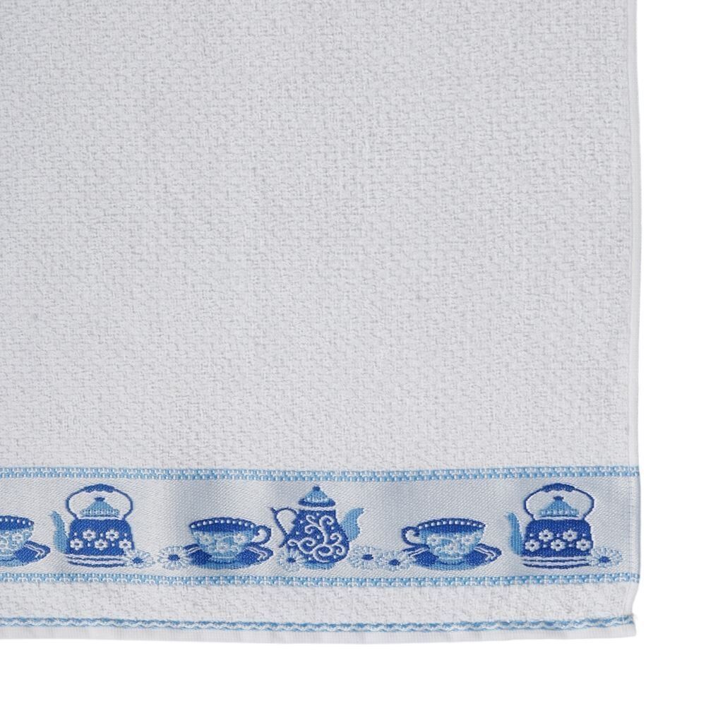 Pano de Copa Felpudo 45Cm X 65Cm Jacquard Döhler - Bule Azul