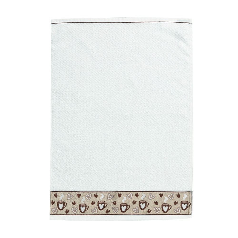 Pano de Copa 46X65 cm Jacquard Karsten - Café Com Corações