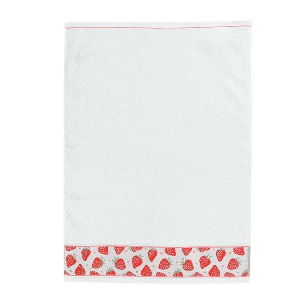 Pano de Copa 46Cm X 65Cm Jacquard Karsten - Morangos