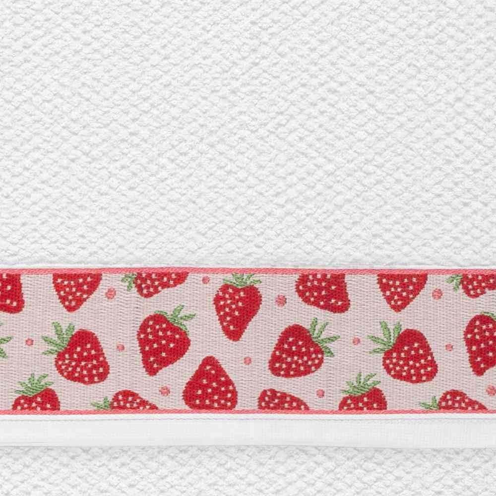 Pano de Copa 46Cm X 65Cm Jacquard Karsten - Morangos