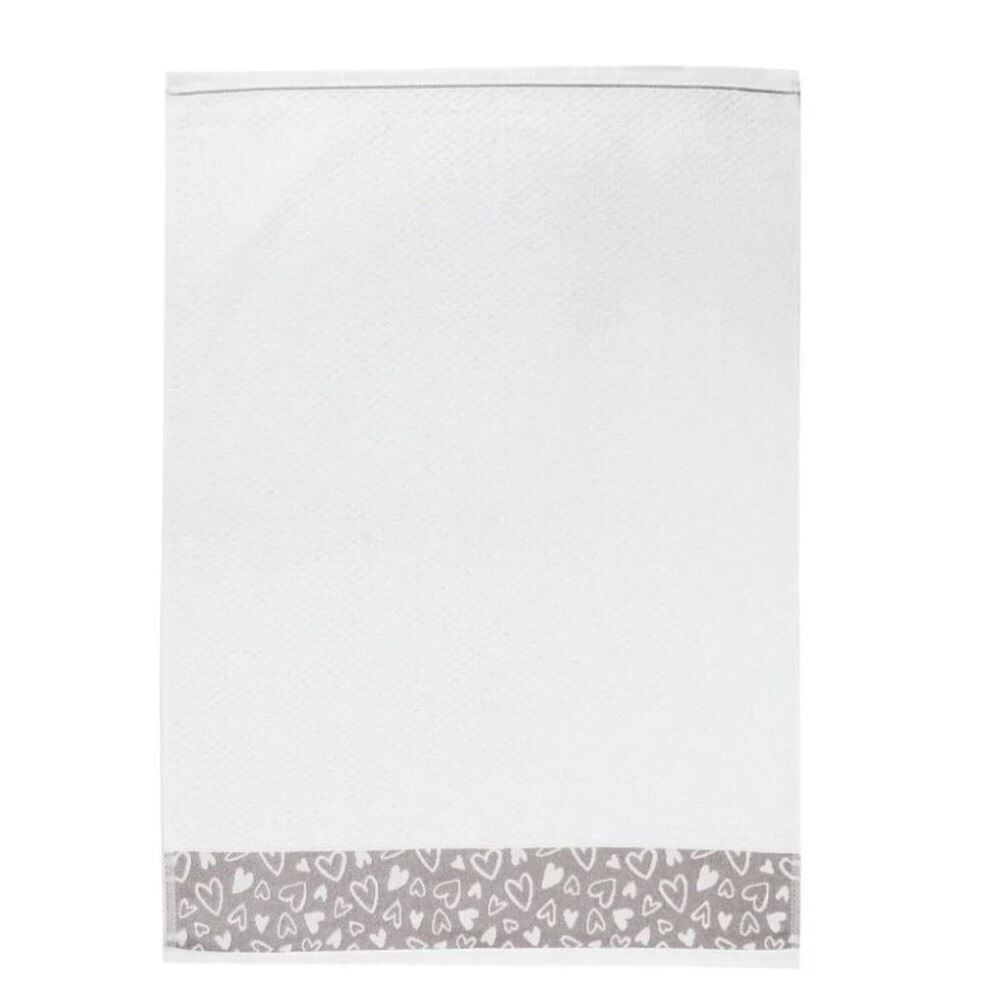 Pano de Copa 46Cm X 65Cm Jacquard Karsten - Coração