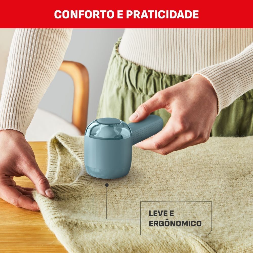 Papa Bolinhas e Fiapos Recarregável Arno Azul Pbra