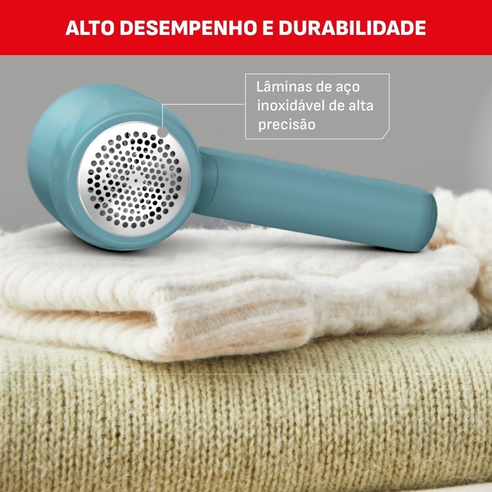 Papa Bolinhas e Fiapos Recarregável Arno Azul Pbra