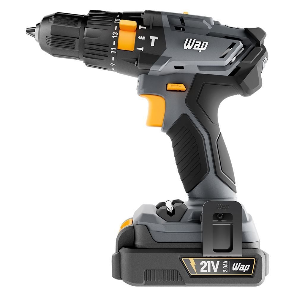 Parafusadeira E Furadeira Com Impacto Wap 3/8" Bateria 21V K21id01 - Bivolt