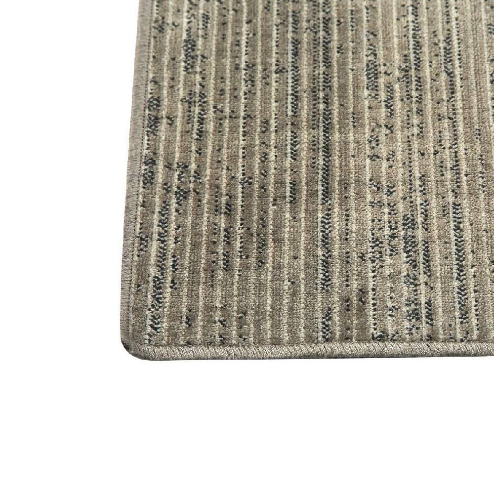 Tapete Passadeira 68Cm X 2,10M Belga Havan Casa - Listras Cinza E Bege
