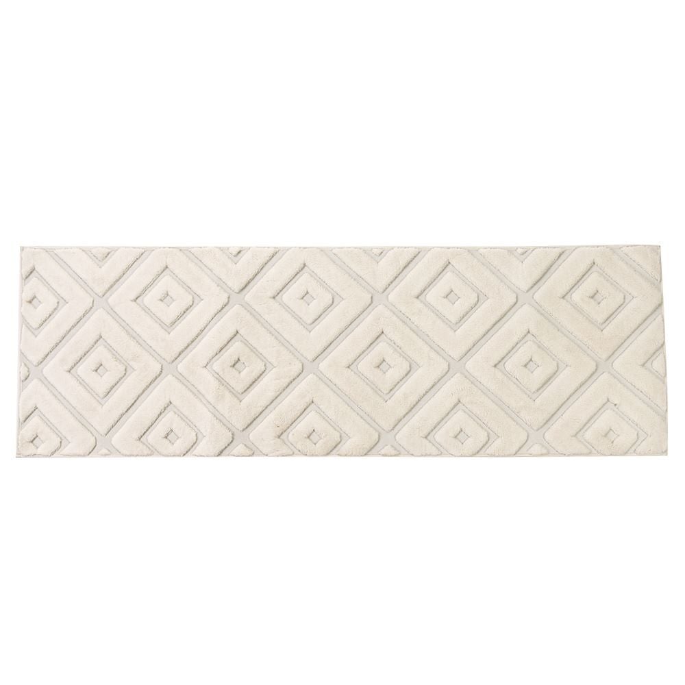 Passadeira Para Quarto E Sala 0,60X1,80 M Milano Havan Casa - Marfim Losango