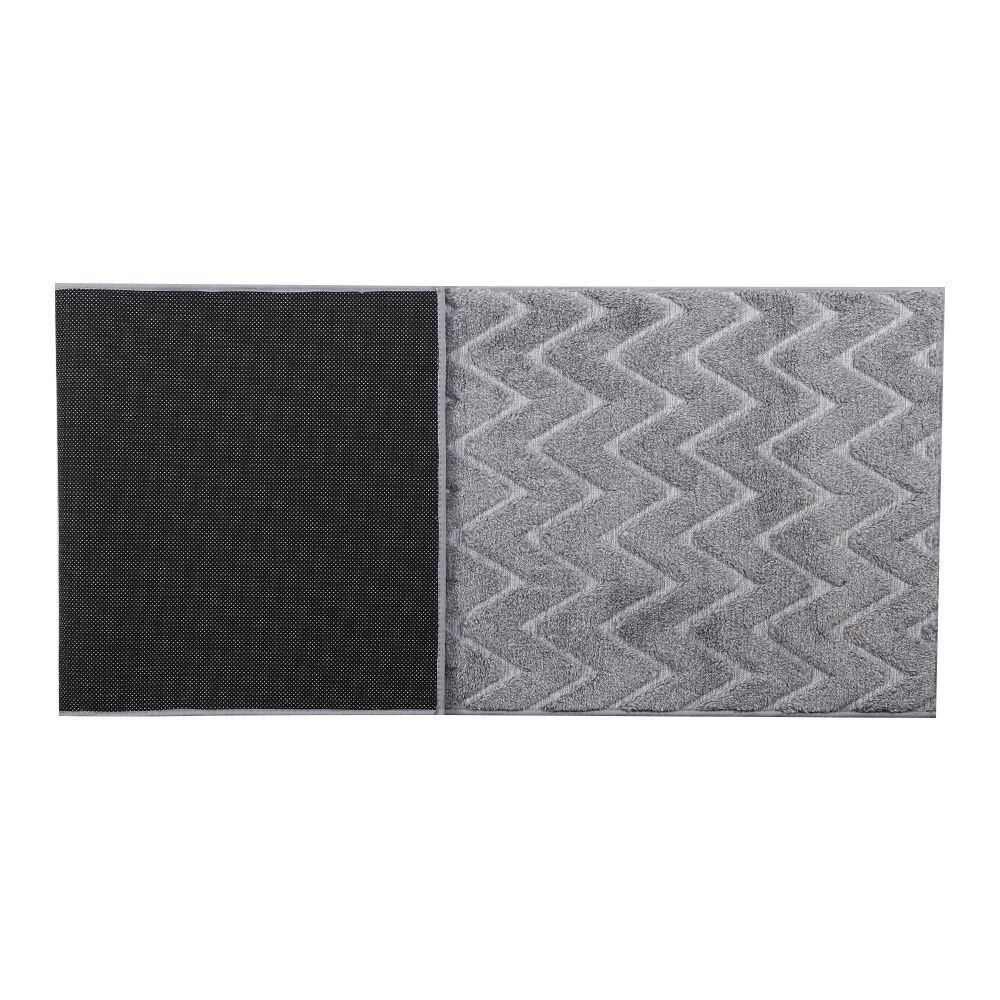 Tapete Passadeira Milano 60Cm X 1,80M Havan Casa - Cinza Chevron