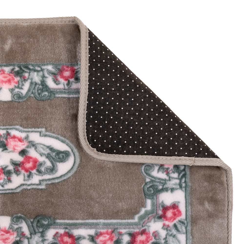 Passadeira Sevilha 60X1,80M Para Sala E Quarto - Floral Bege