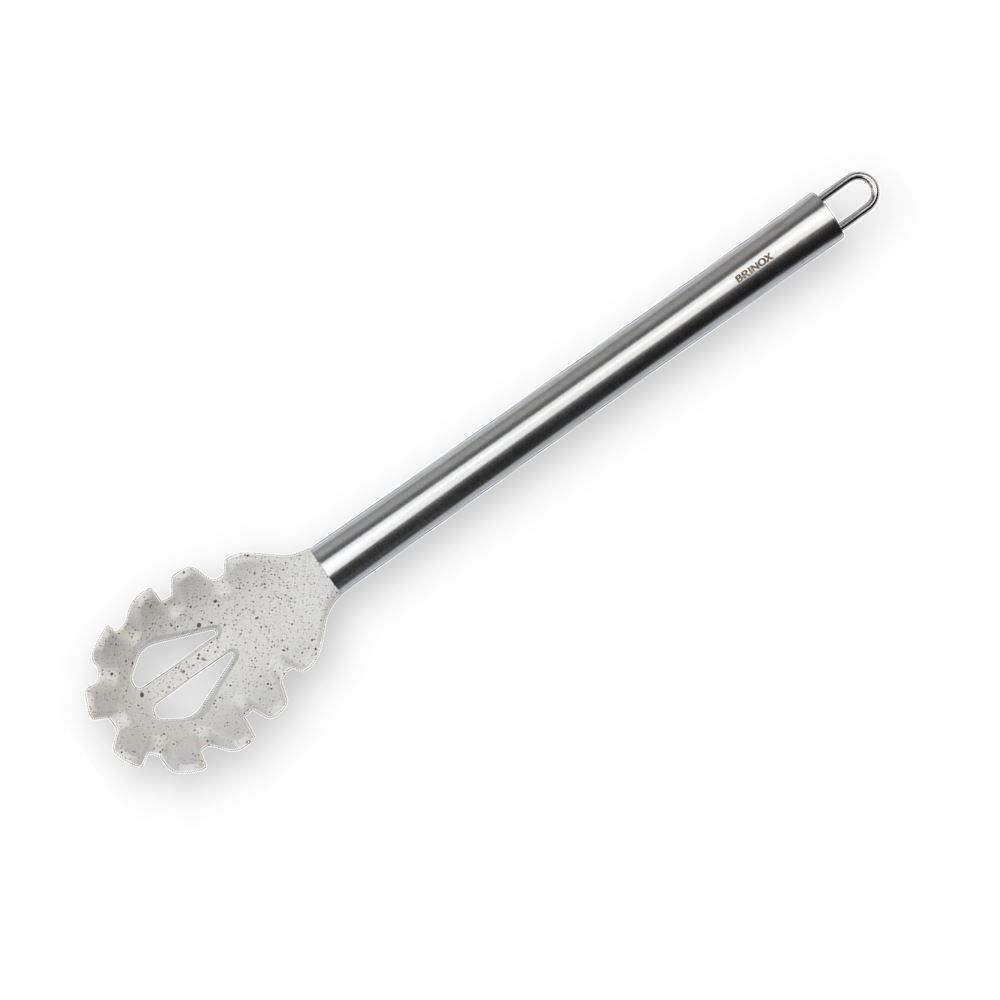 Pegador De Massa Silicone E Cabo Em Aço Inox Brinox 33 Cm - Vanilla
