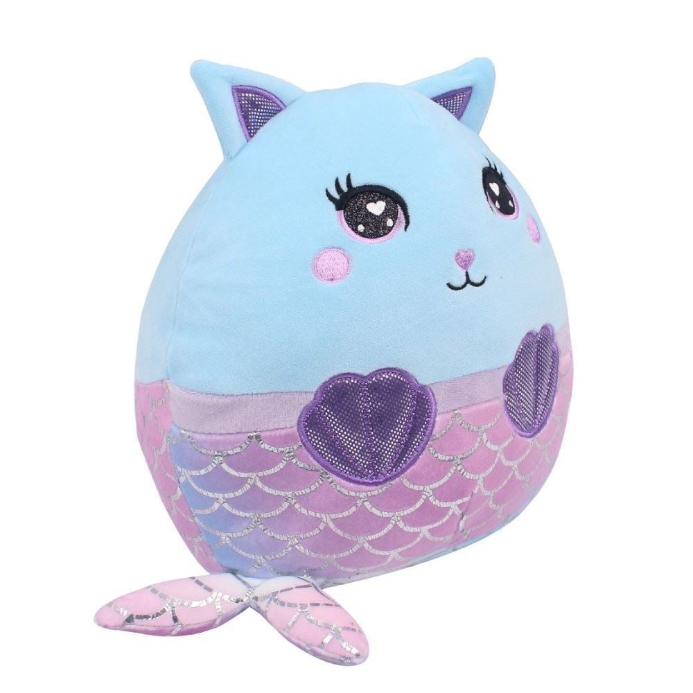 Pelúcia Gatinha Sereia 27Cm Havan Toys - Azul