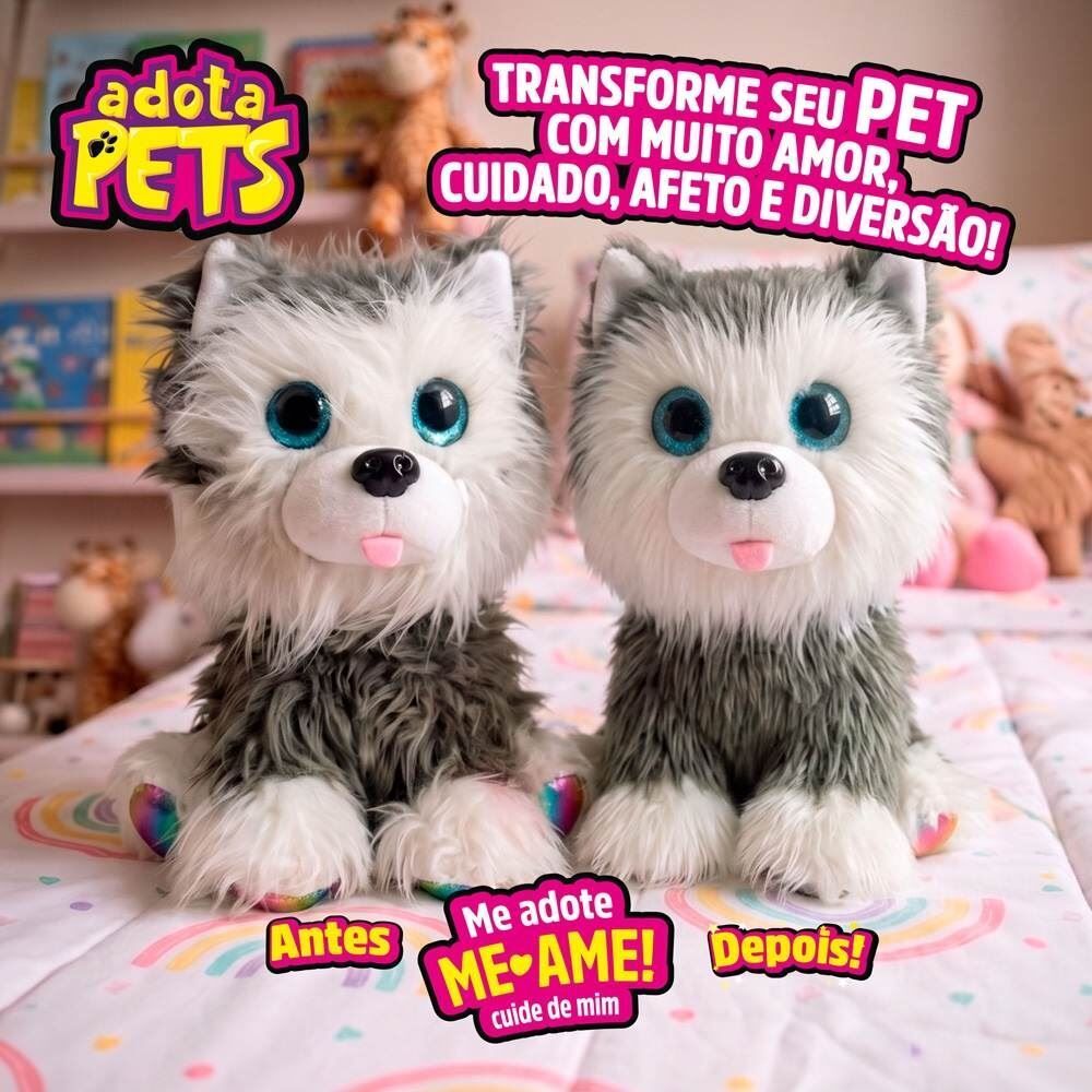 Pelúcia Adota Pets Max Multikids
