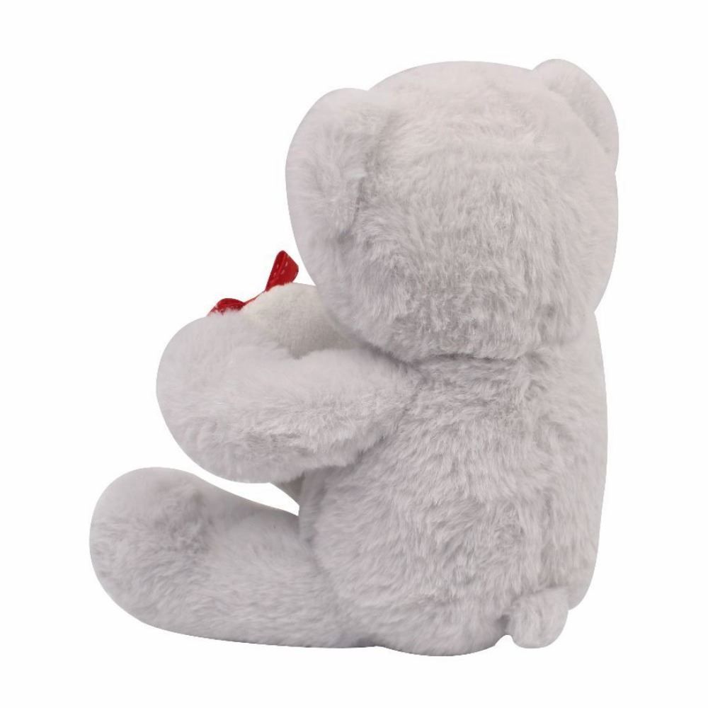 Pelúcia Urso Cinza com Coração 25Cm Havan Toys - ST83553
