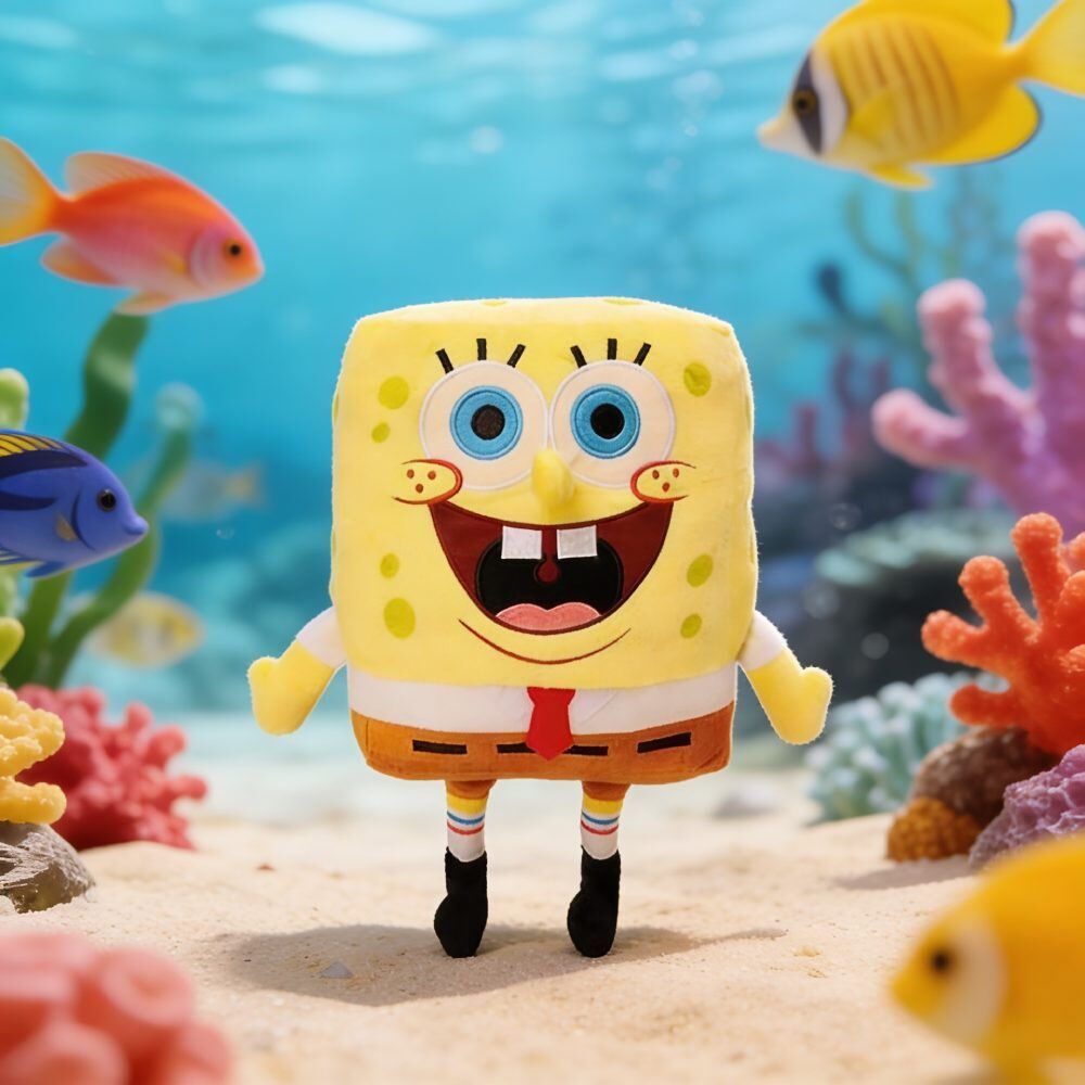 Mini Pelúcia Bob Esponja e Amigos Multikids 15Cm - Sortido