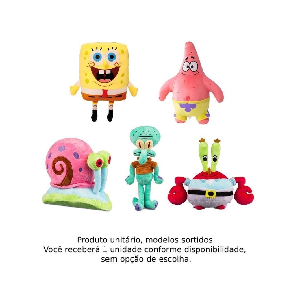 Mini Pelúcia Bob Esponja e Amigos Multikids 15Cm - Sortido