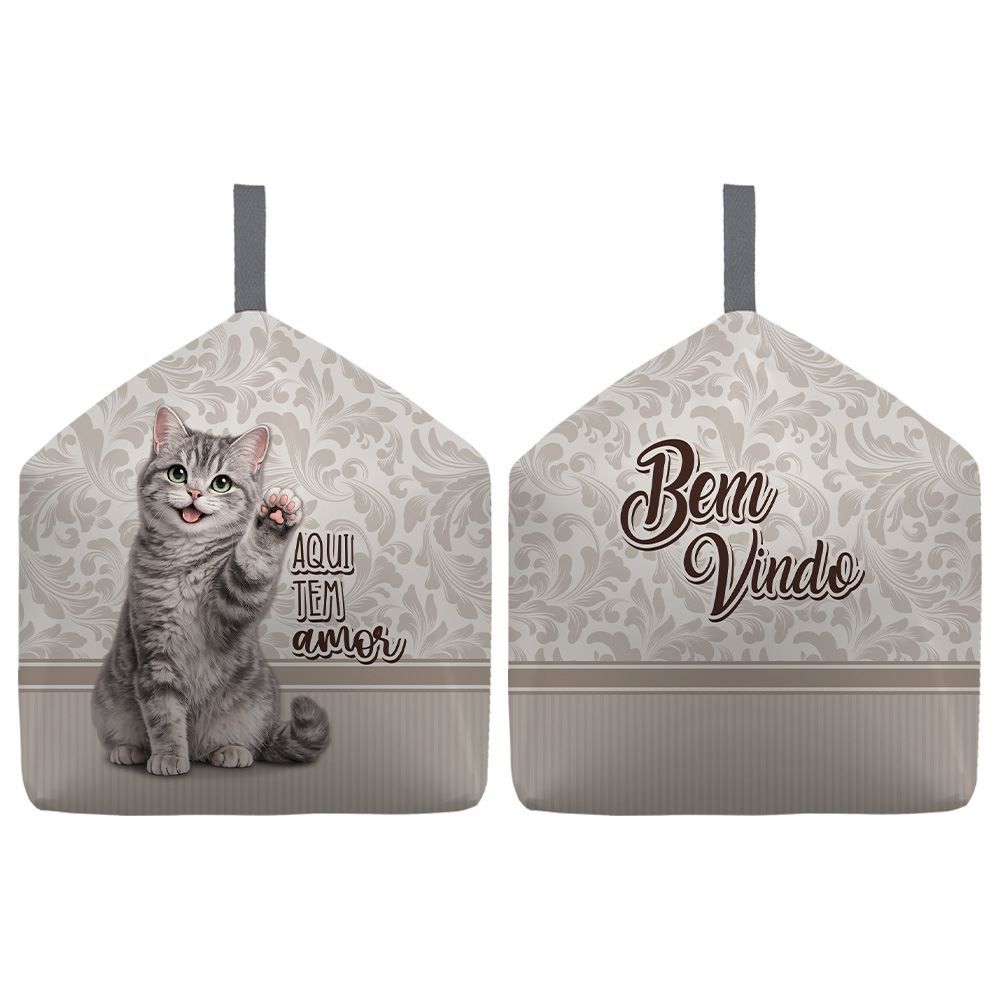 Peso de Porta Decorativo Havan Casa - GATO AMOR