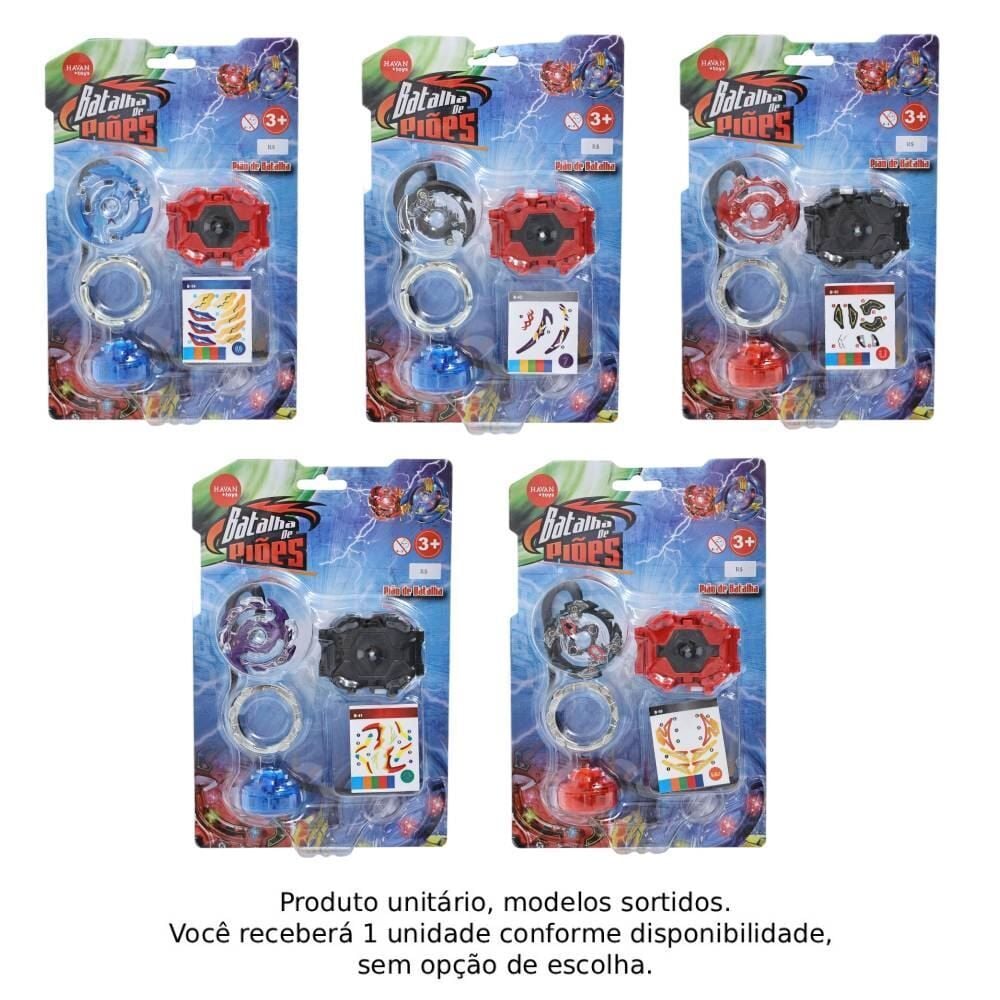 Pião de Batalha com Luz Havan Toys - Sortido