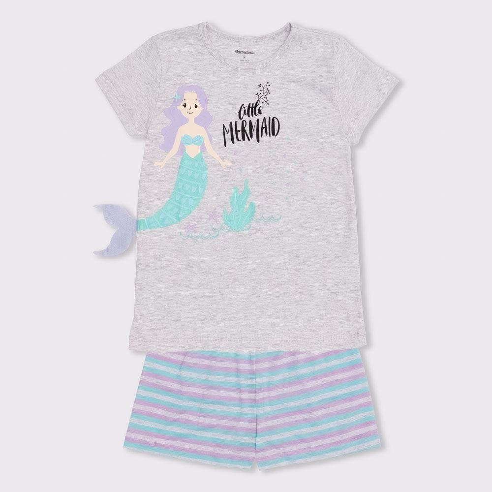 Pijama 4 a 10 Anos Sereia Marmelada