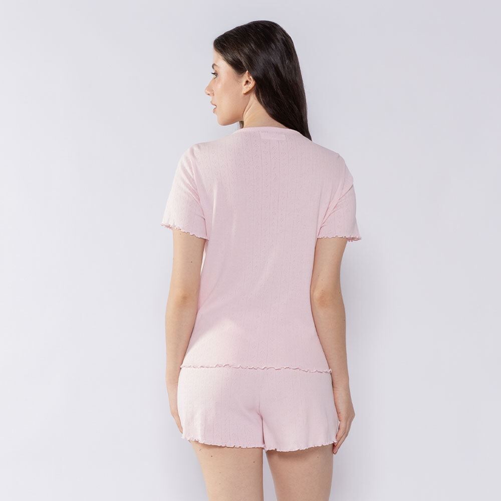 Pijama Feminino Americano De Tricot Camila Moretti