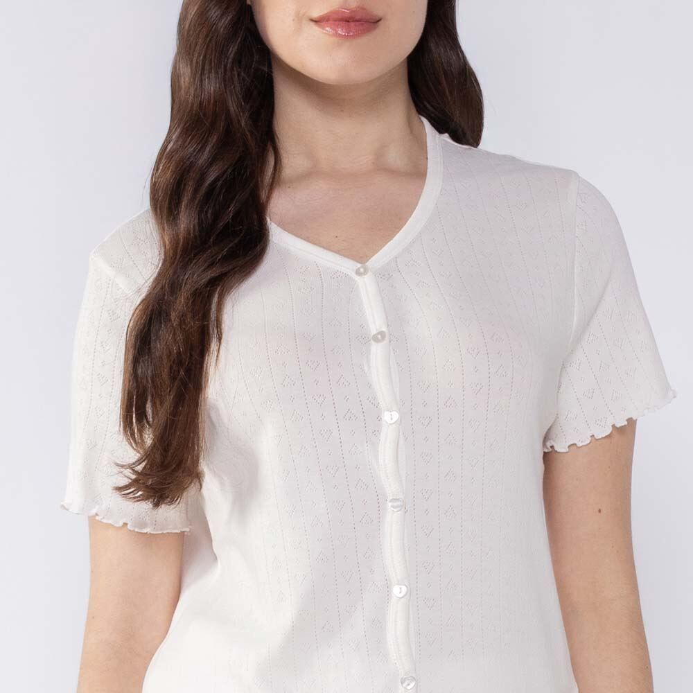 Pijama Feminino Americano De Tricot Camila Moretti