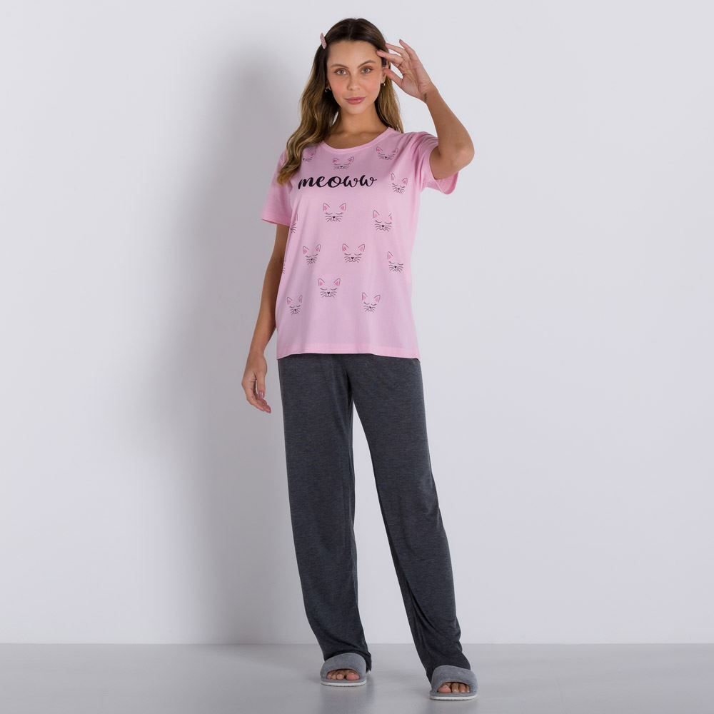 Pijama Cats Face Holla