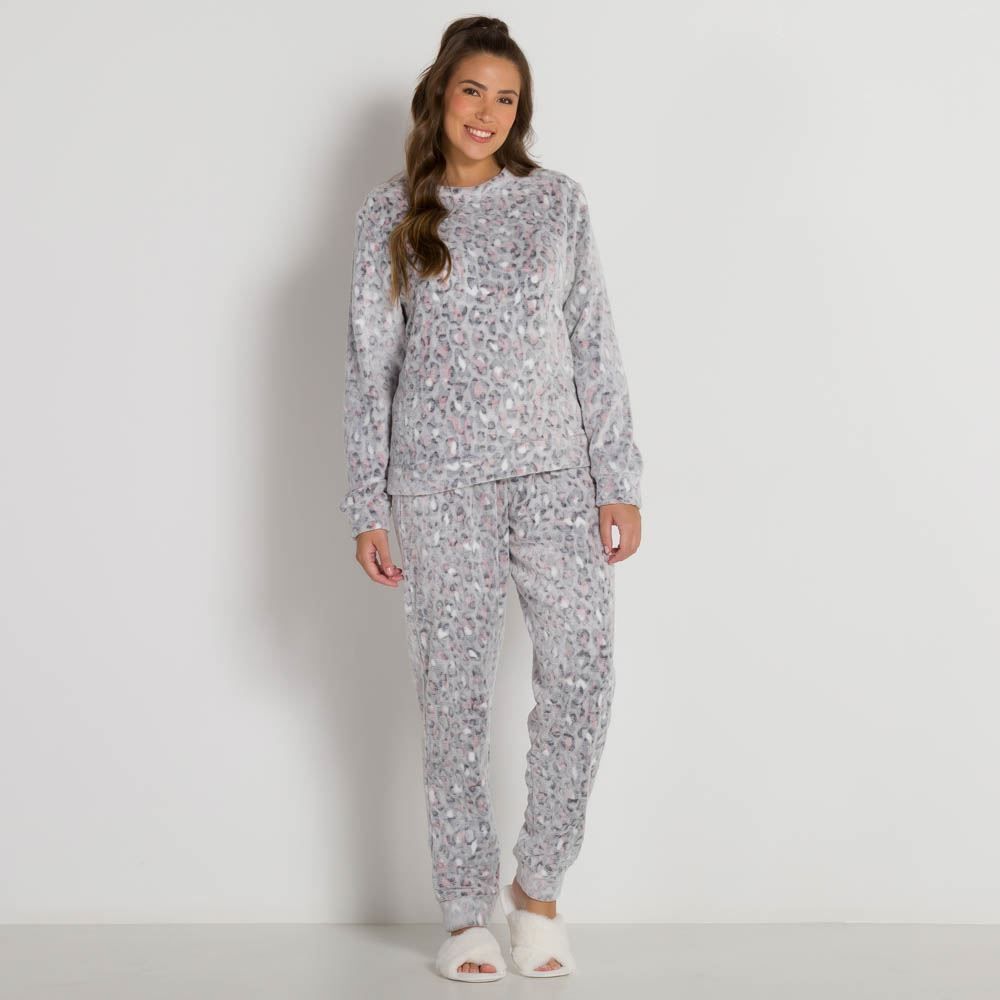 Pijama de Fleece Jacquard Patricia Foster