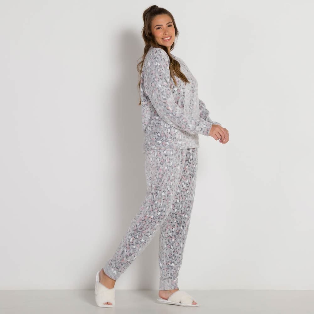 Pijama de Fleece Jacquard Patricia Foster