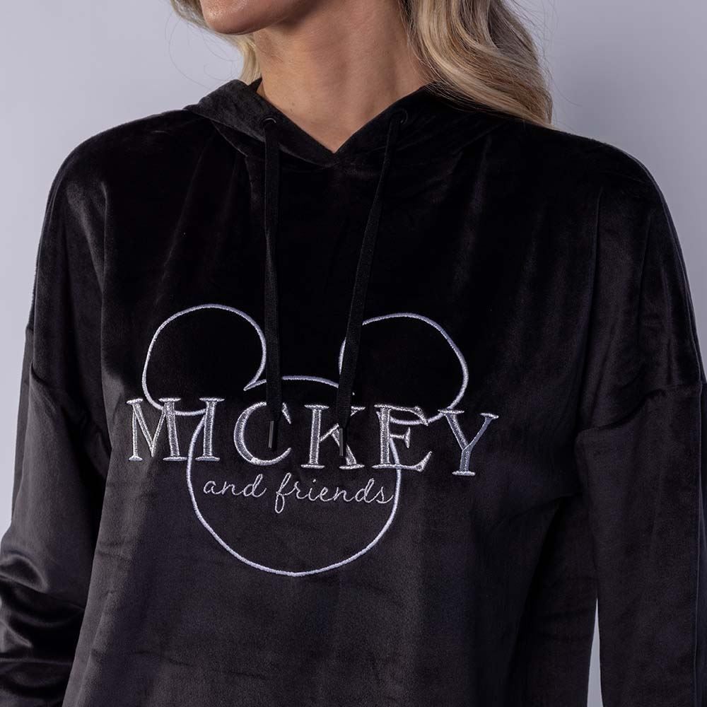 Pijama Feminino Longo Em Plush Disney
