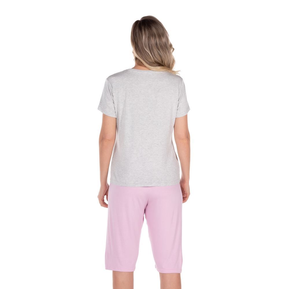 Pijama Estampado com Capri Holla