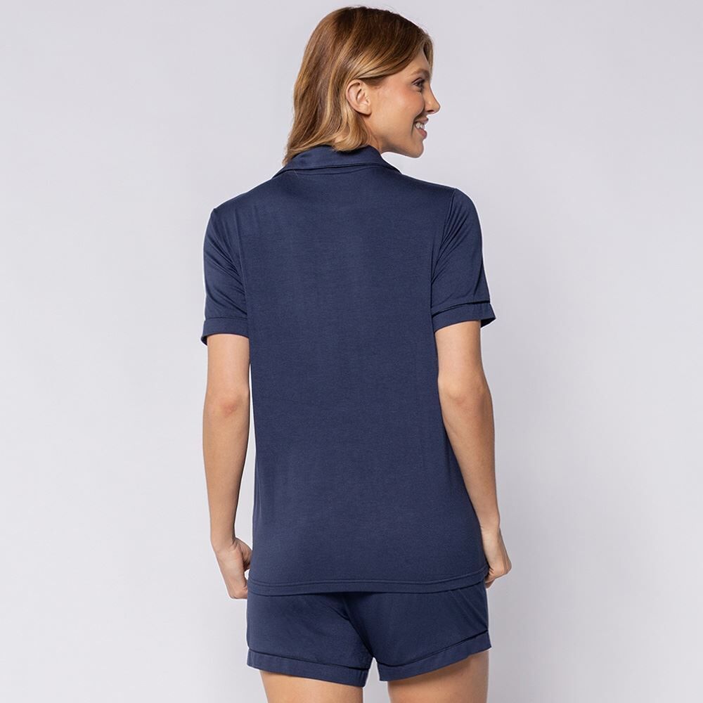 Pijama Feminino Americano De Viscose Camila Moretti