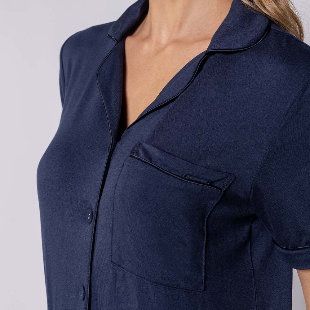 Pijama Feminino Americano De Viscose Camila Moretti