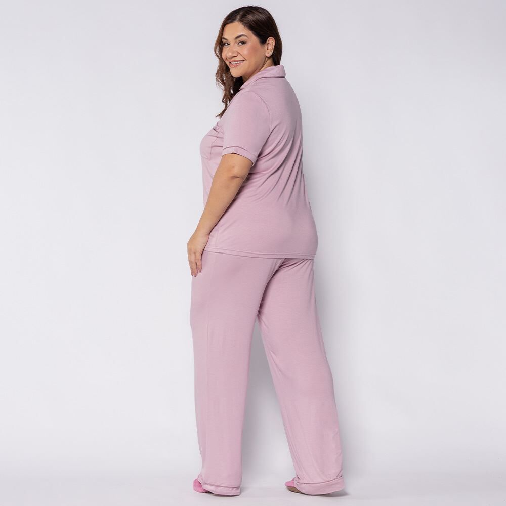Pijama Feminino Americano Em Viscose Camila Moretti