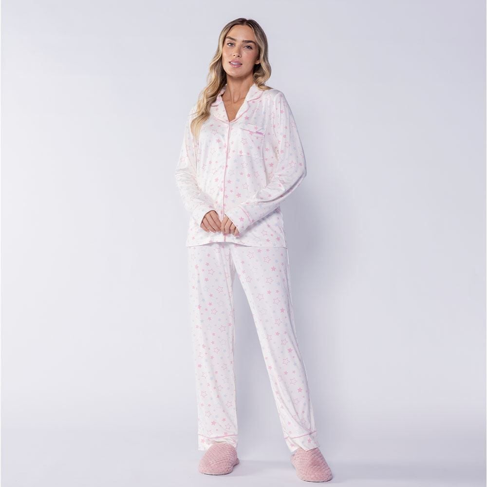Pijama Feminino Americano Peletizado Camila Moretti
