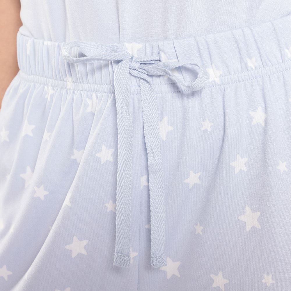 Pijama Feminino Calça e Manga Curta Camila Moretti