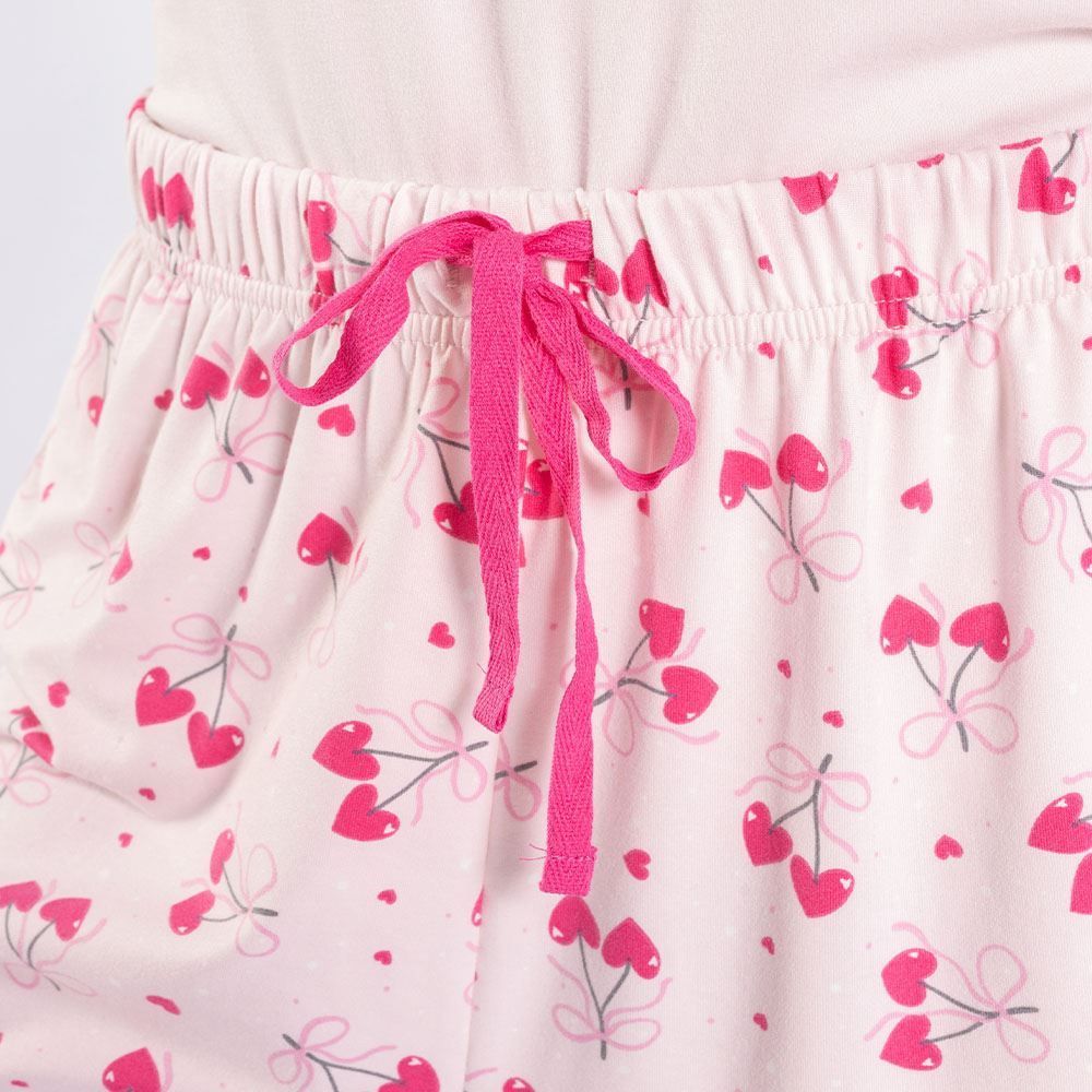 Pijama Feminino Curto Cereja Camila Moretti